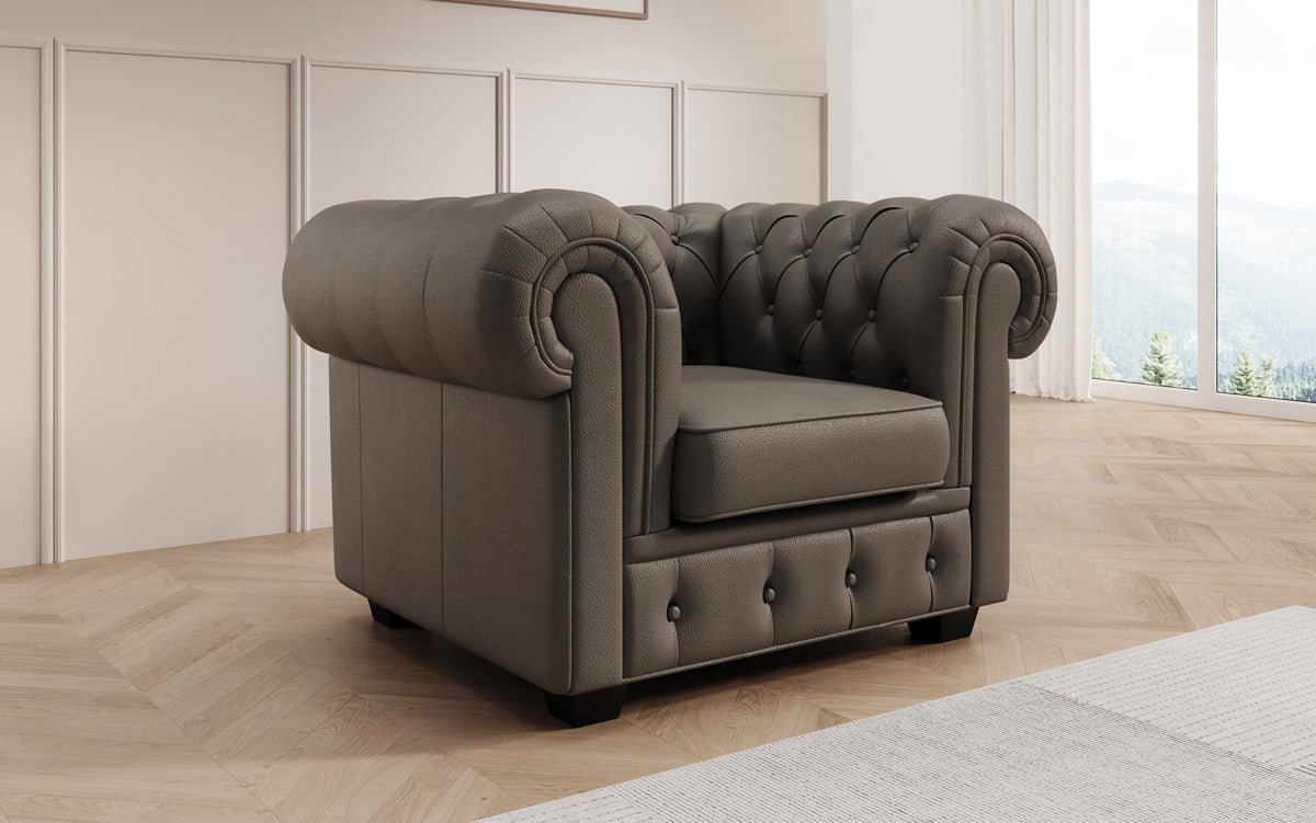 Chesterfield Royal 3+2+1 Sofa Set in Echtleder