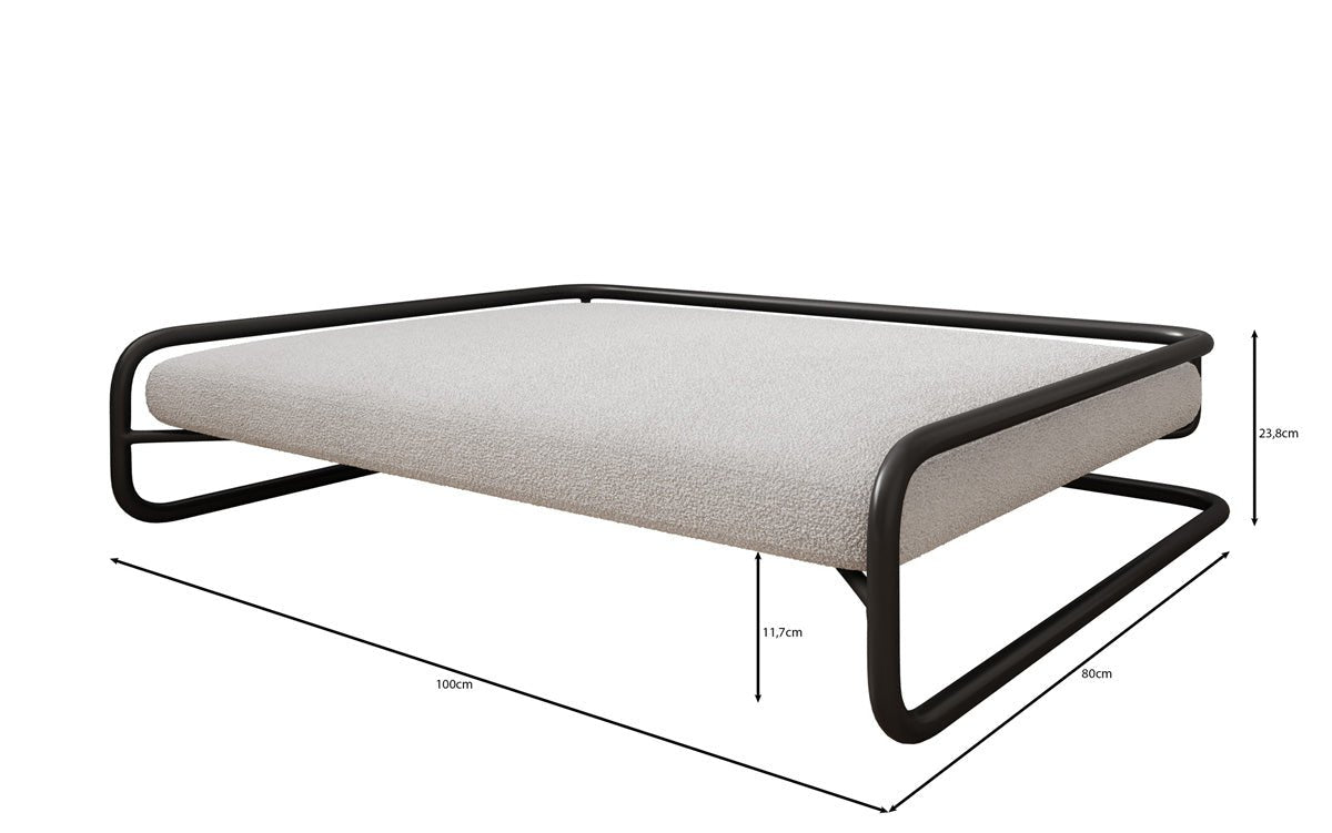 Hundebett Arlo 80 × 100 cm in Bouclé