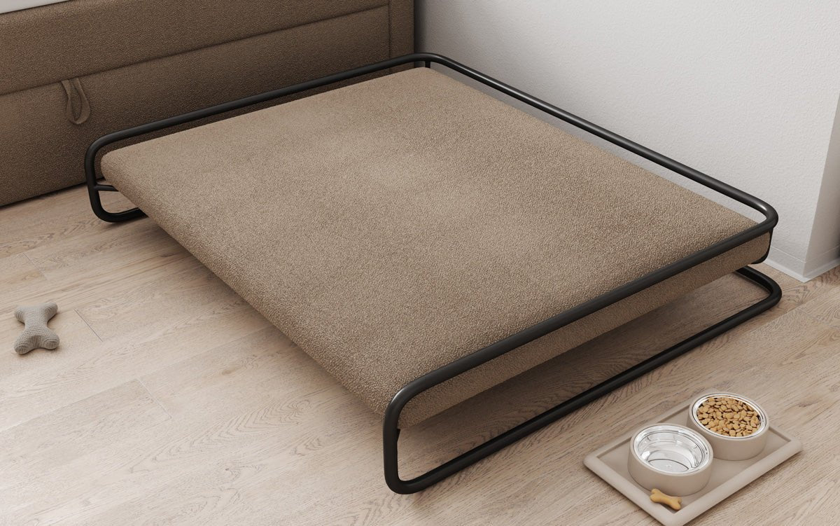 Hundebett Arlo 100×120 cm in Bouclé