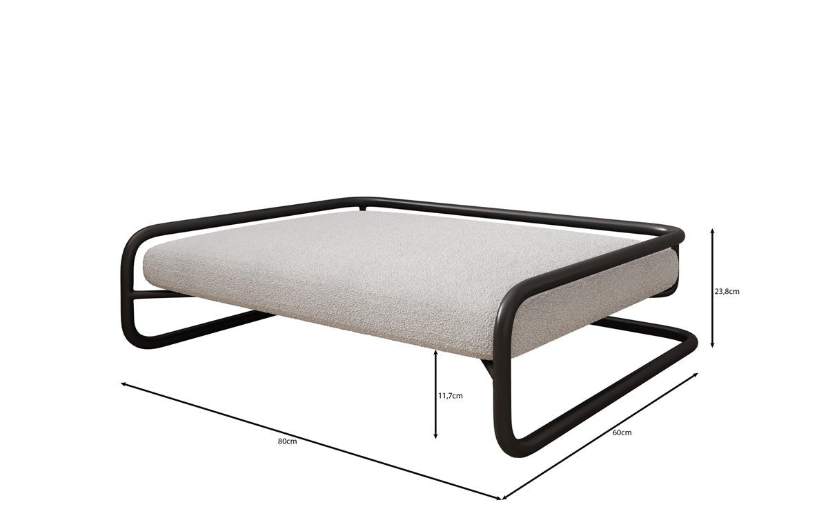 Hundebett Arlo 80 × 60 cm in Bouclé