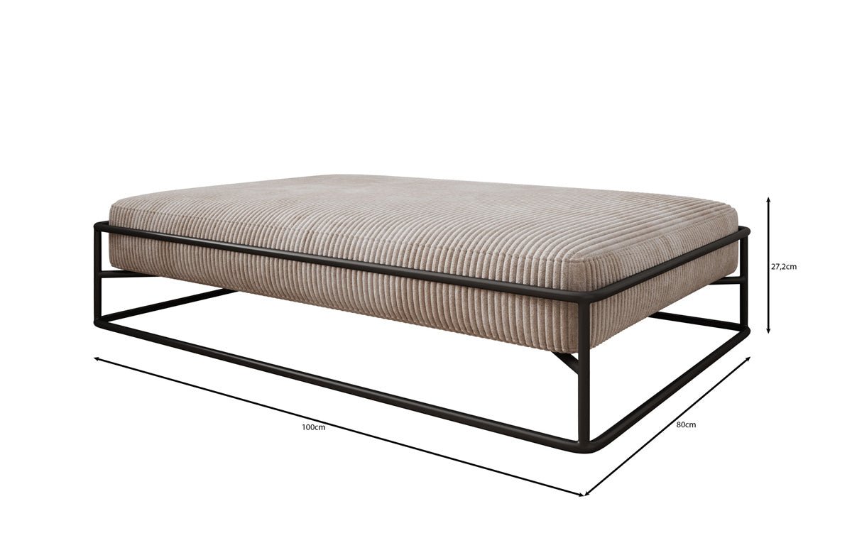 Hundebett Lumo 80 × 100 cm in Cord