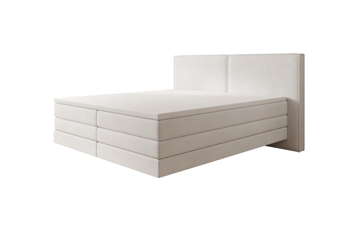 Boxspringbett Ophelia mit Schwebeoptik in Samt