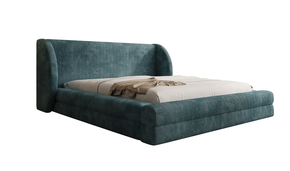 Designer Polsterbett Liv Cord mit Stauraum