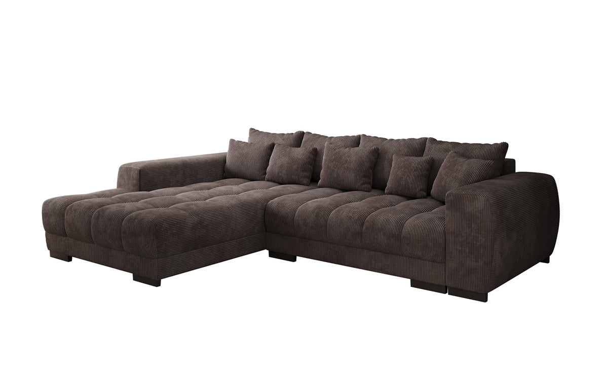 Designer Sofa Balu mit Schlaffunktion und Stauraum in Cord