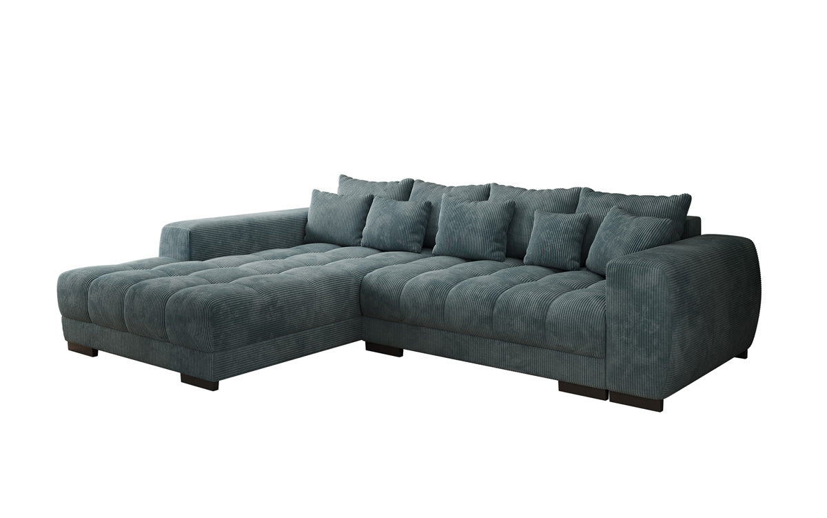 Designer Sofa Balu mit Schlaffunktion und Stauraum in Cord