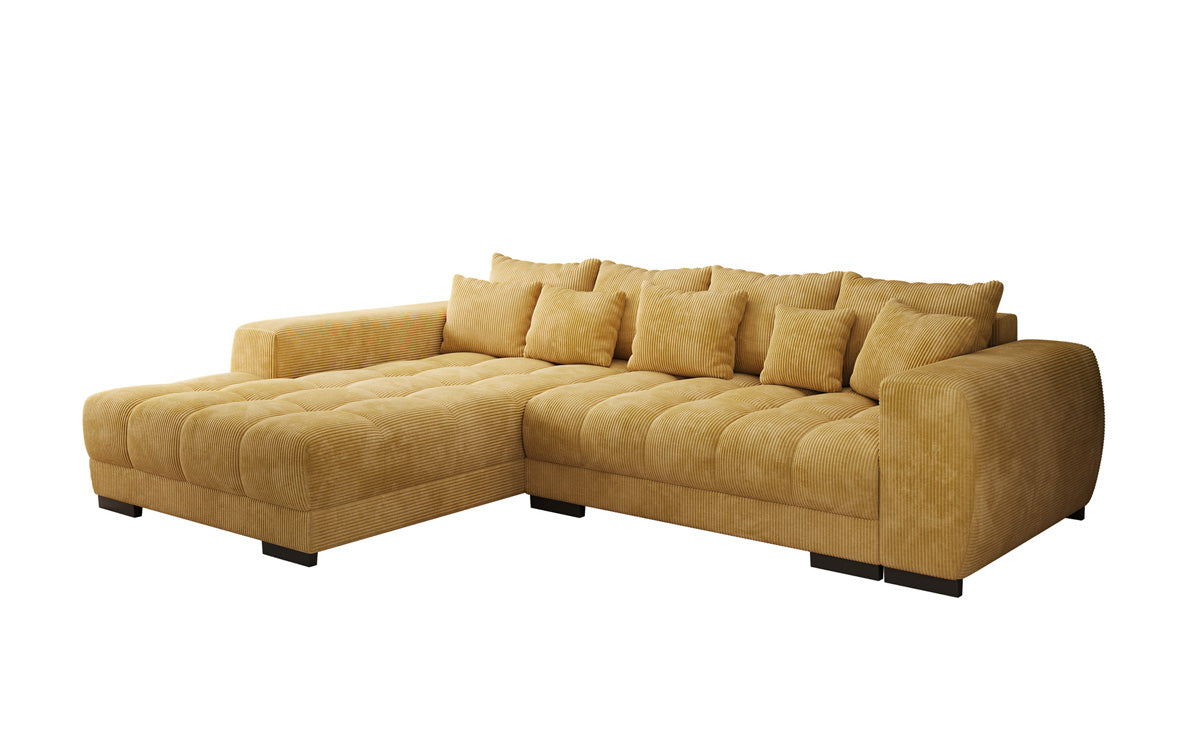 Designer Sofa Balu mit Schlaffunktion und Stauraum in Cord