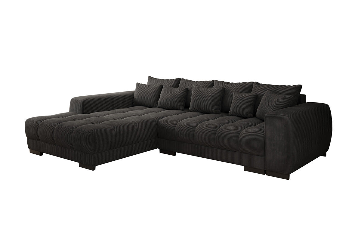 Designer Sofa Balu mit Schlaffunktion und Stauraum in Cord