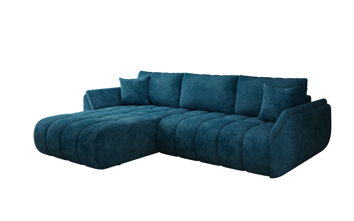 Designer Sofa Lenoa L mit Schlaffunktion und Stauraum in Cord
