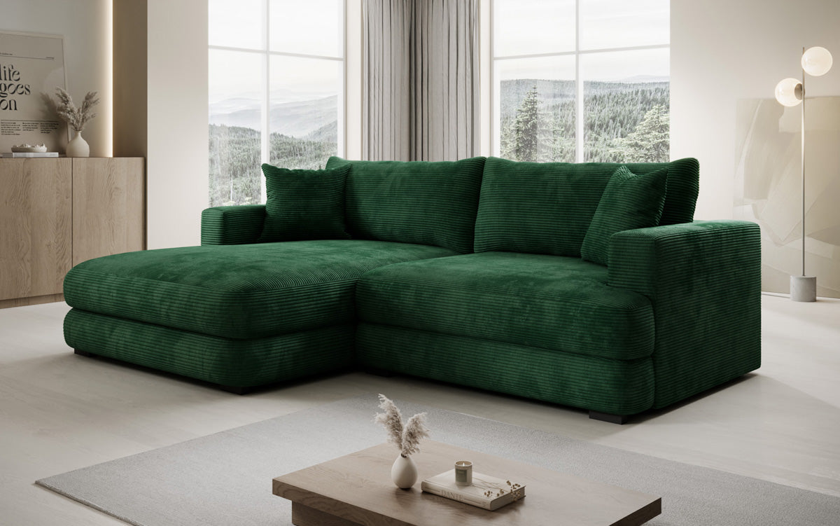 Designer Ecksofa Lima in Cord