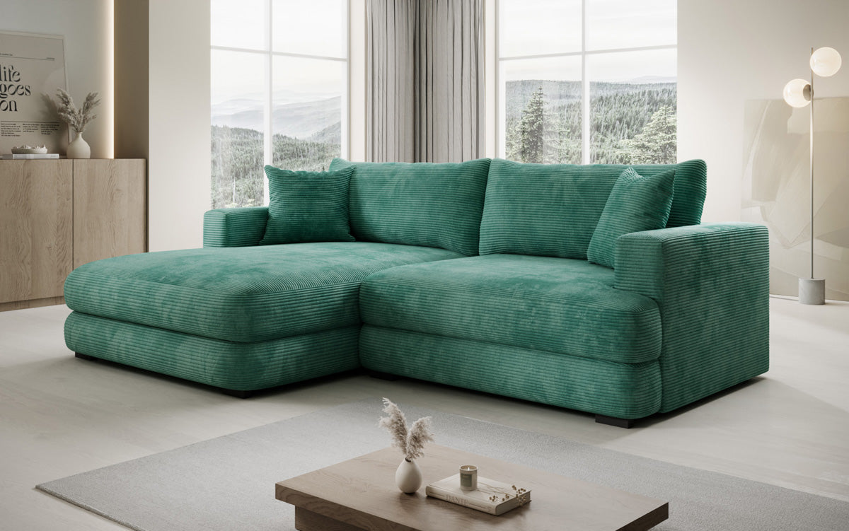 Designer Ecksofa Lima in Cord