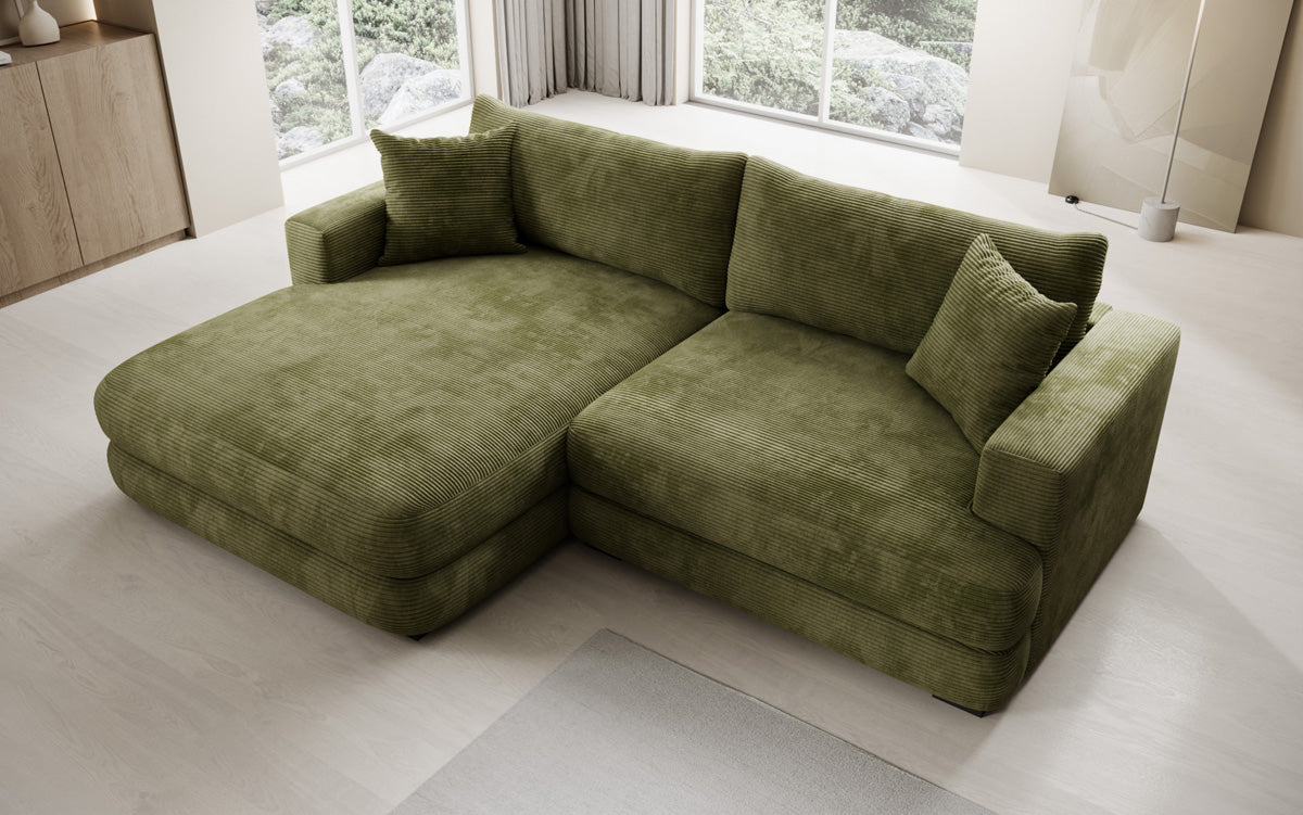 Designer Ecksofa Lima in Cord