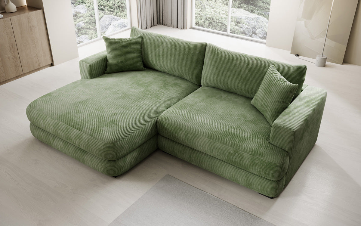 Designer Ecksofa Lima in Cord