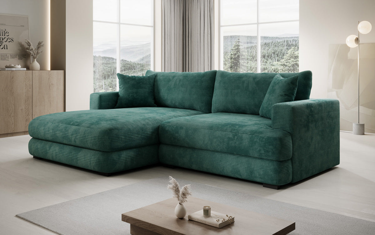 Designer Ecksofa Lima in Cord