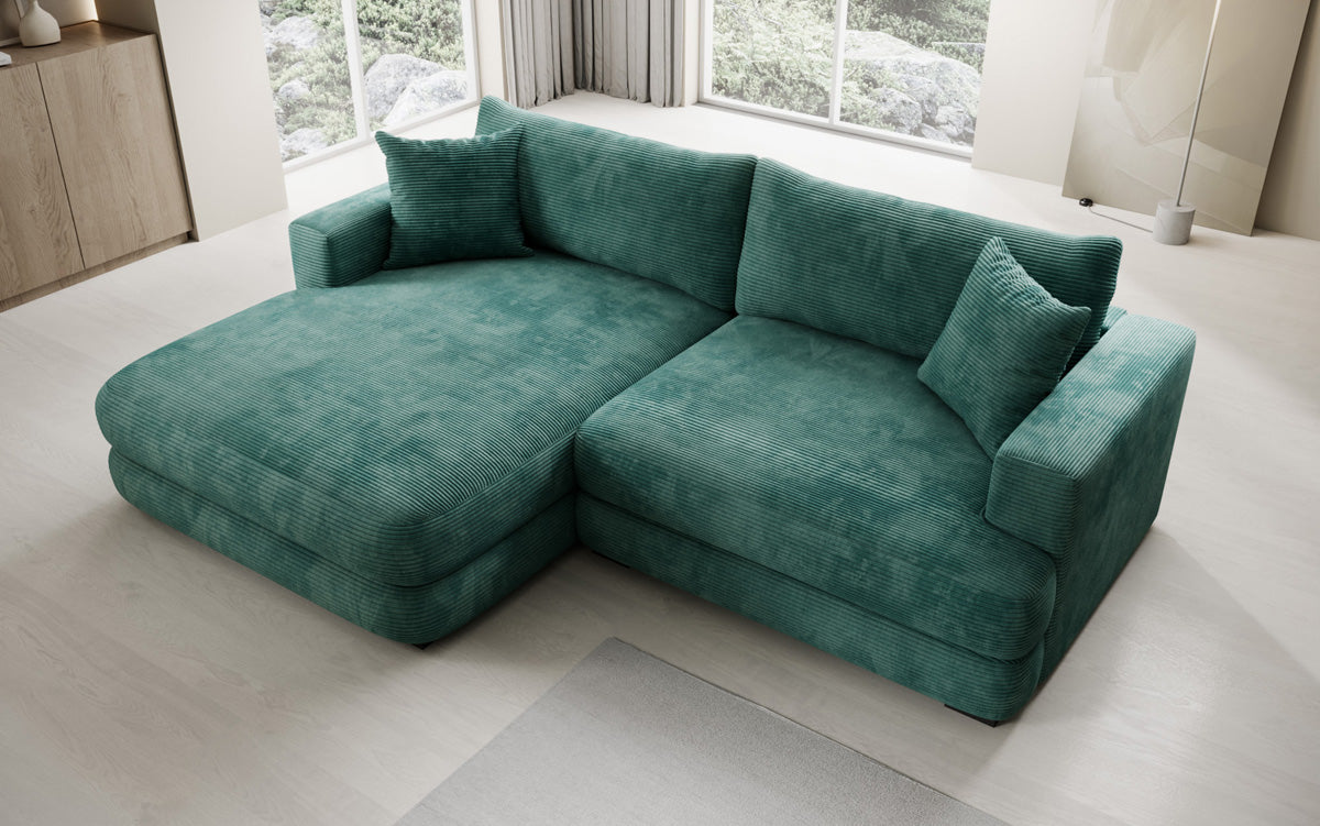 Designer Ecksofa Lima in Cord