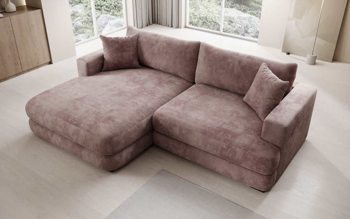 Designer Ecksofa Lima in Cord