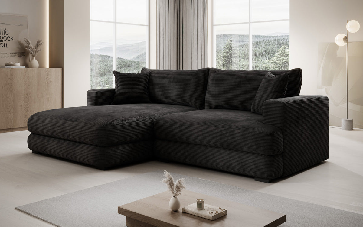 Designer Ecksofa Lima in Cord
