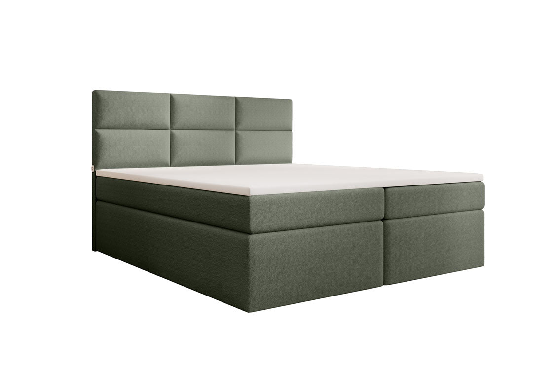 Boxspringbett Carito Bouclé mit USB und Stauraum