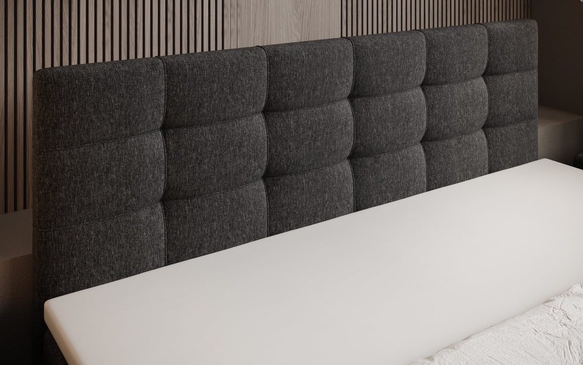 Boxspringbett Luxor Stoff mit Stauraum