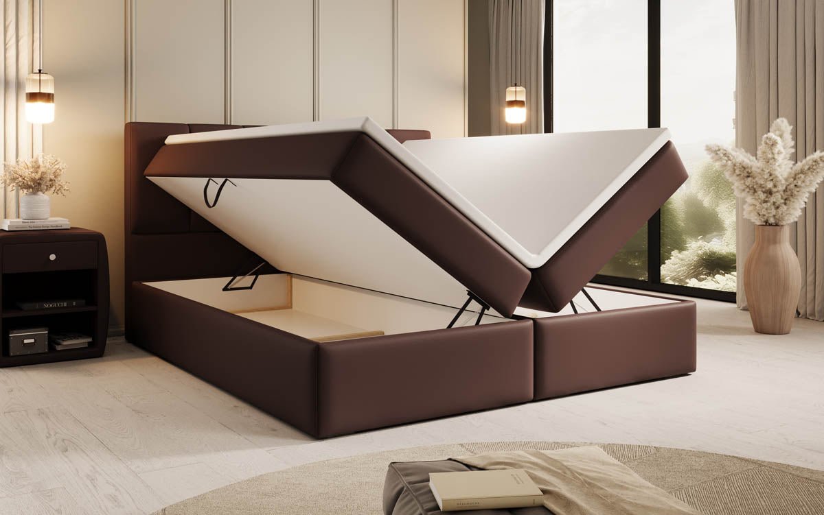 Boxspringbett Aurelia Kunstleder mit Stauraum