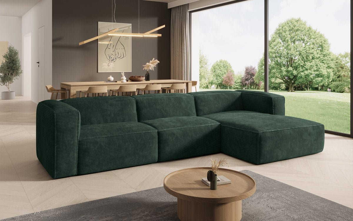 Designer Sofa Comfy L in Cord