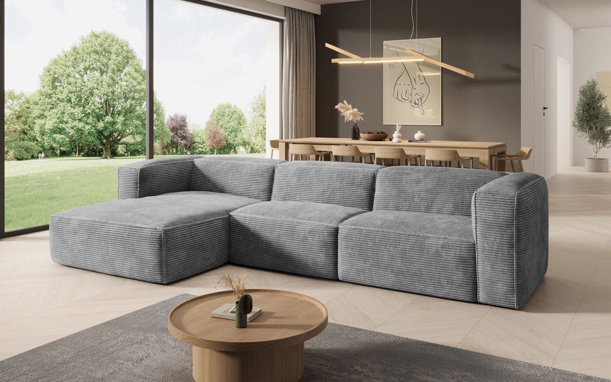 Designer Sofa Comfy L in Cord