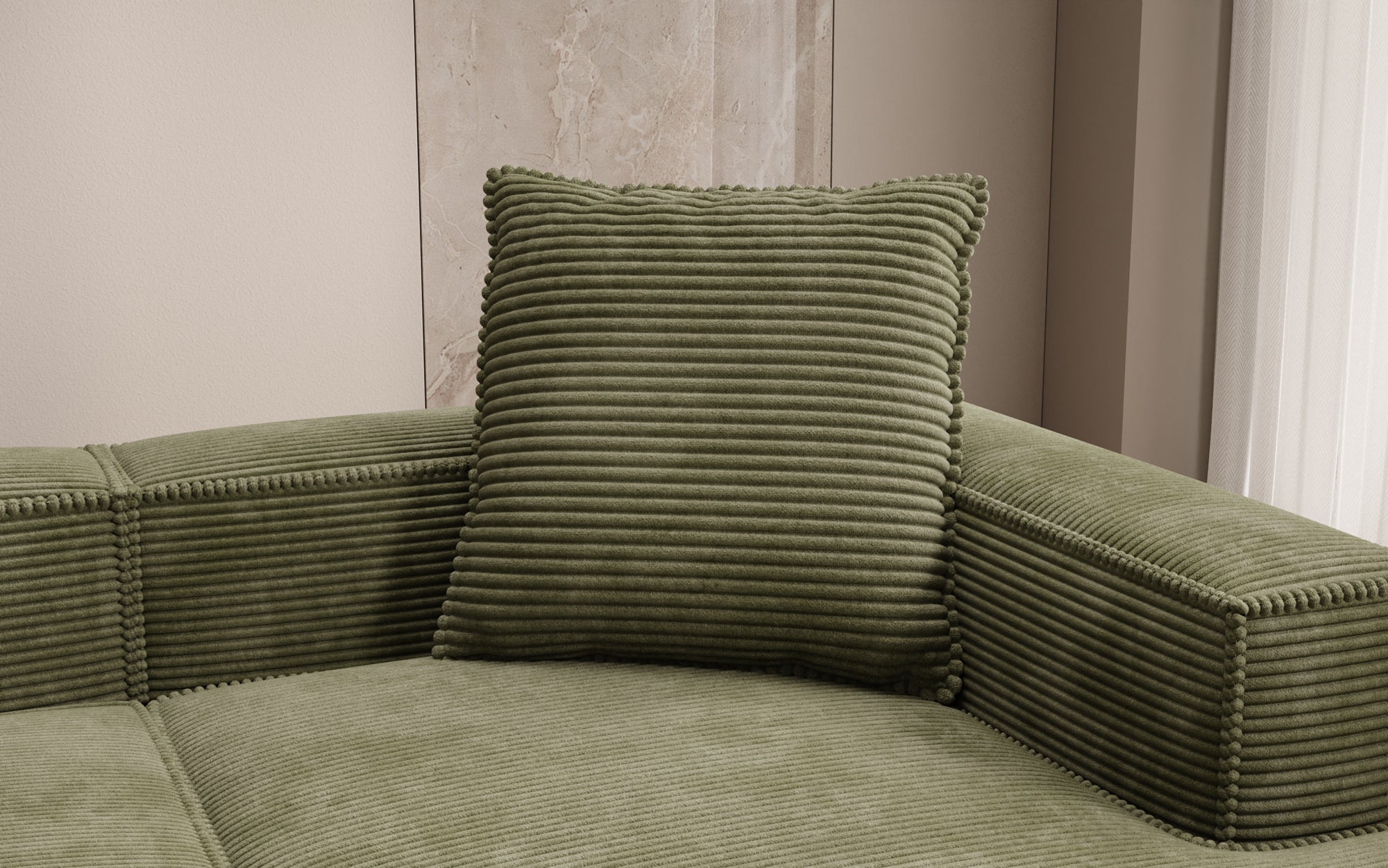 Zierkissen Lesley 60x60 in Cord