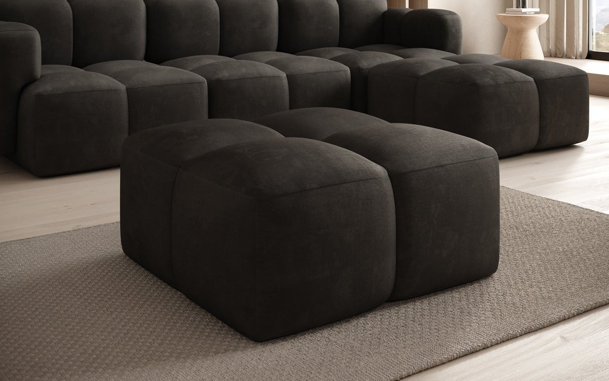 Celly side stool in velvet
