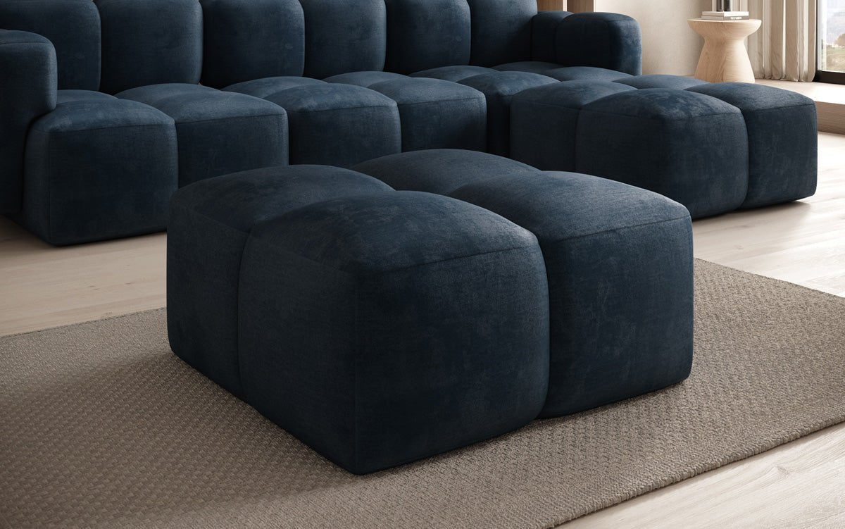 Celly side stool in velvet