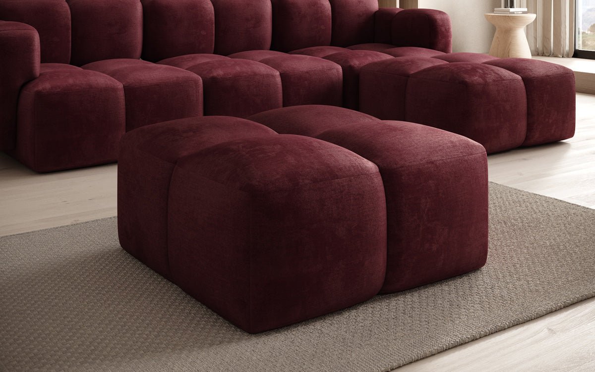 Celly side stool in velvet
