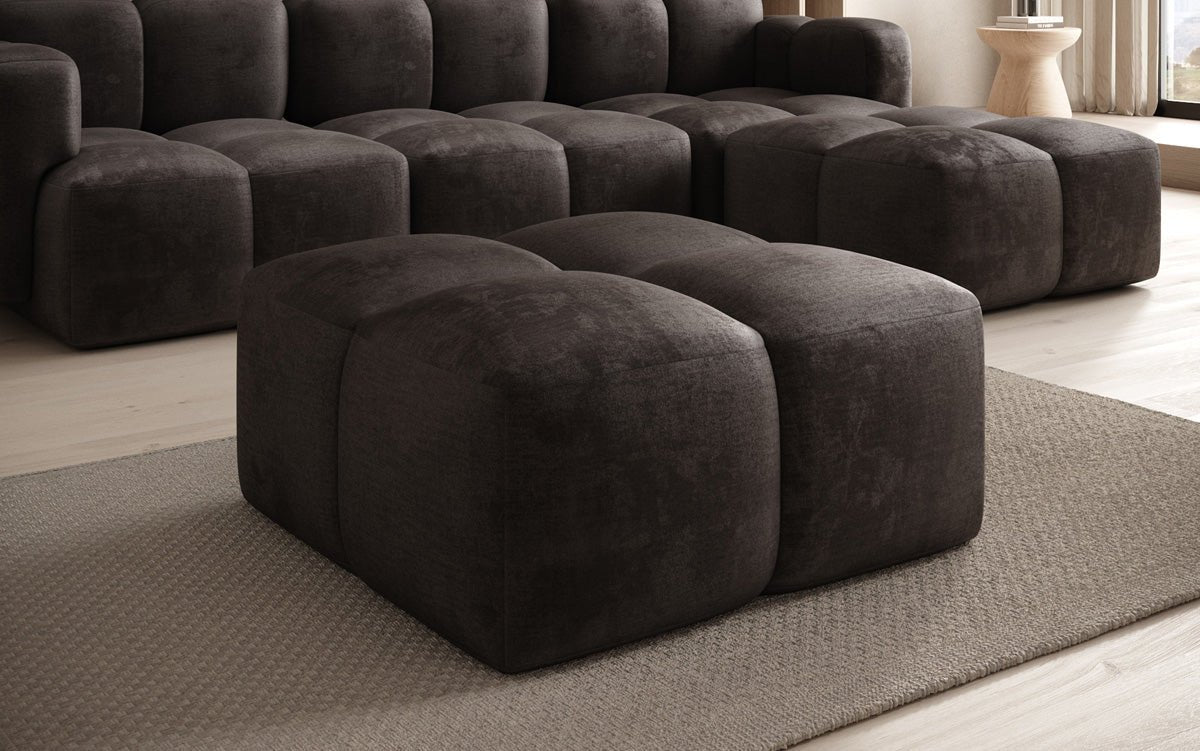 Celly side stool in velvet
