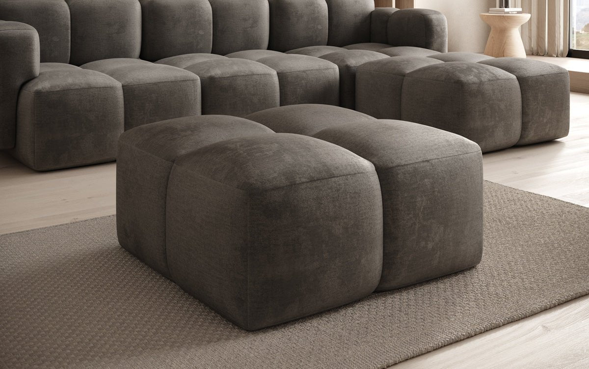 Celly side stool in velvet