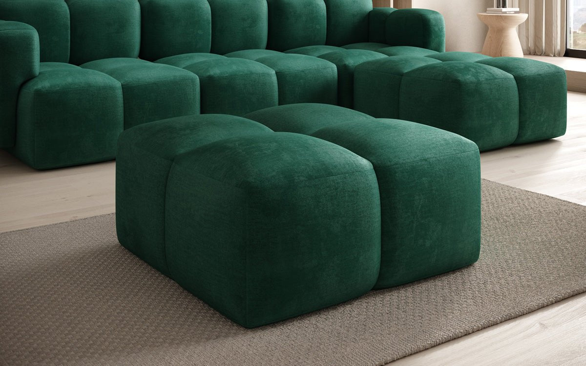 Celly side stool in velvet