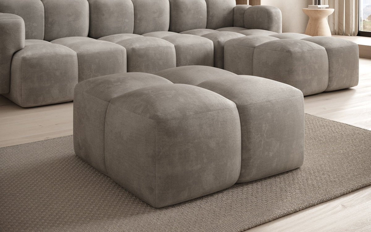 Celly side stool in velvet