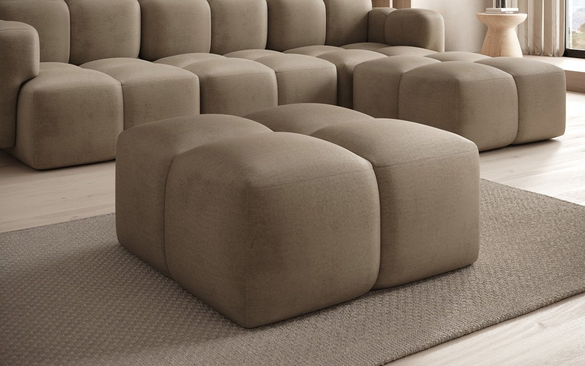 Celly side stool in velvet