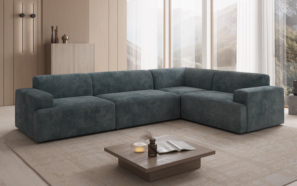 Designer Sofa Monza Wohnlandschaft L in Cord
