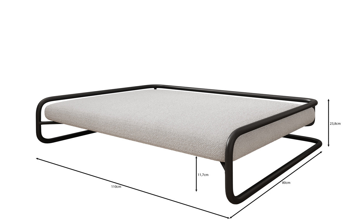 Hundebett Arlo 110×80cm in Bouclé