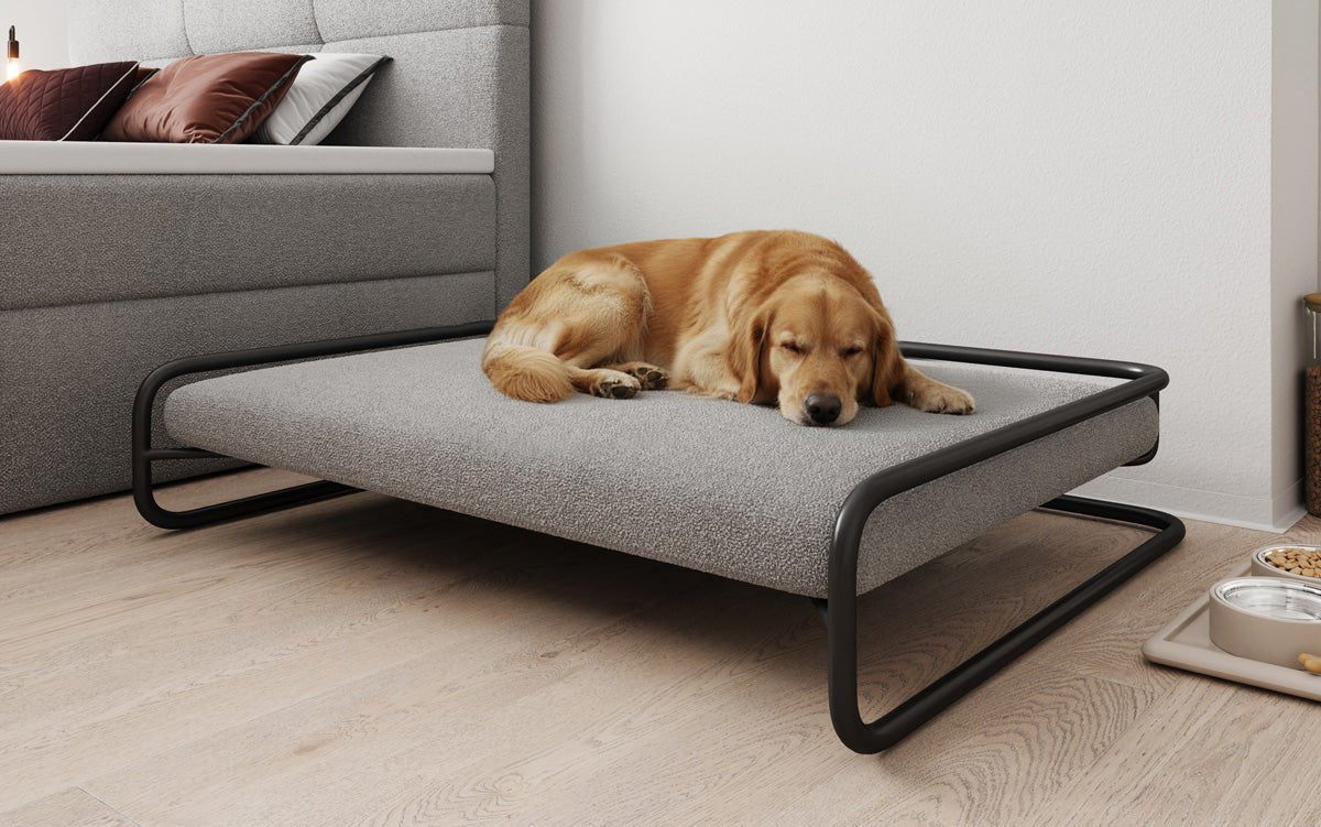Hundebett Arlo 110×80cm in Bouclé
