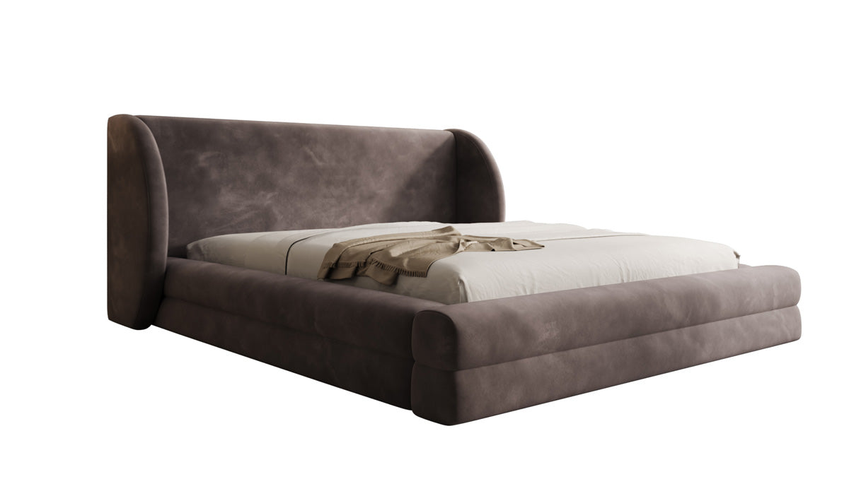 Designer Polsterbett Liv in Samt mit Stauraum