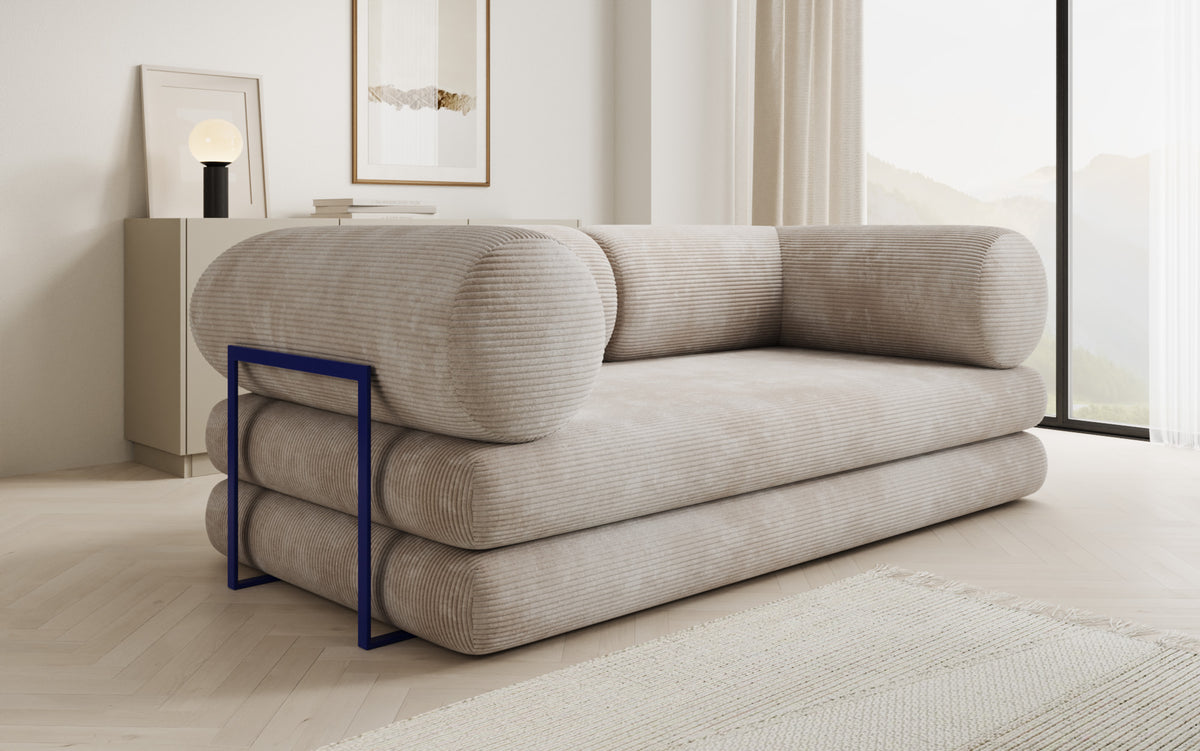 Designer Sofa Lazy Tube 3 Sitzer in Cord