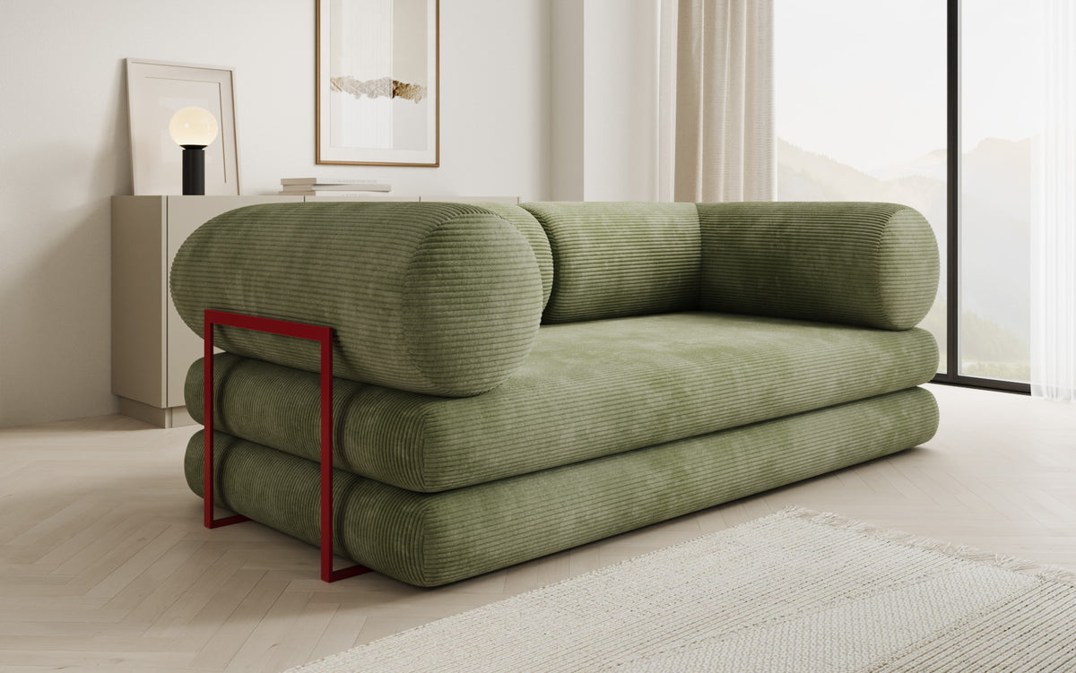 Designer Sofa Lazy Tube 3 Sitzer in Cord