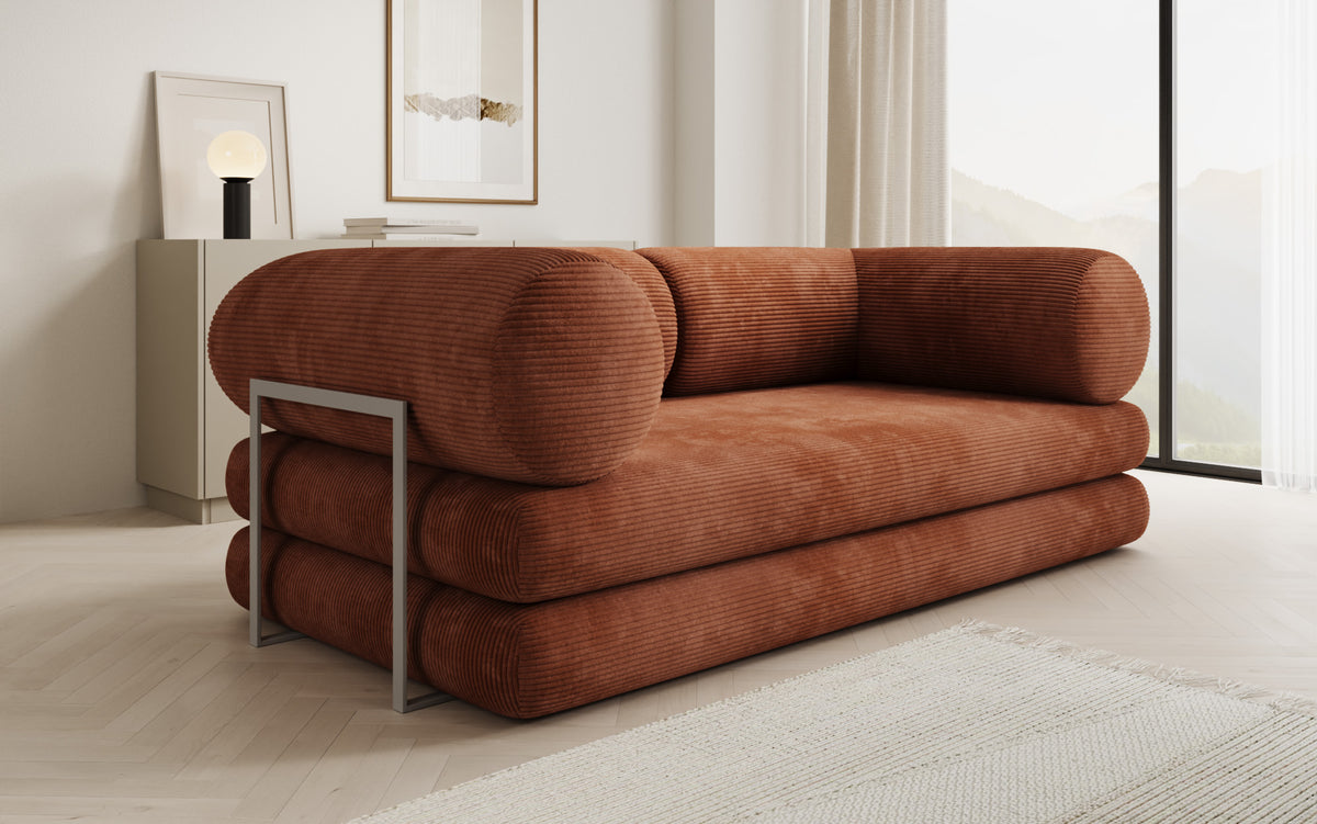 Designer Sofa Lazy Tube 3 Sitzer in Cord