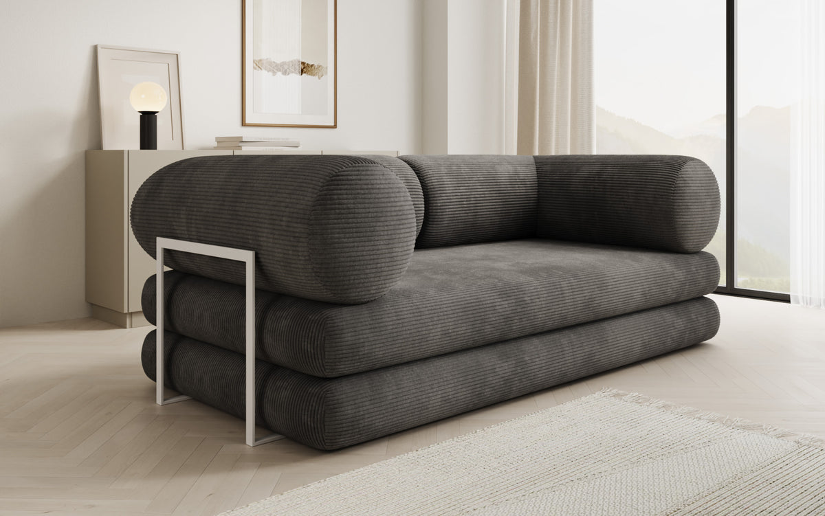Designer Sofa Lazy Tube 3 Sitzer in Cord