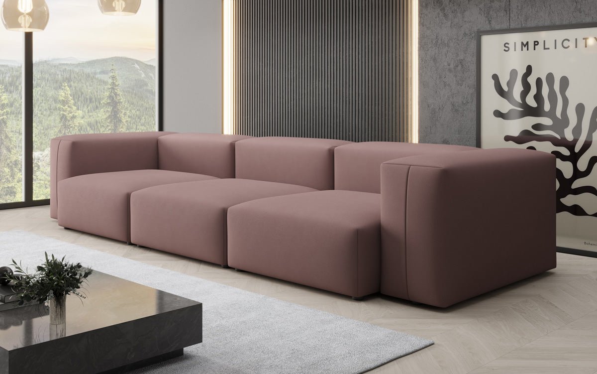 Designer 3 Sitzer Sofa Snug in Stoff