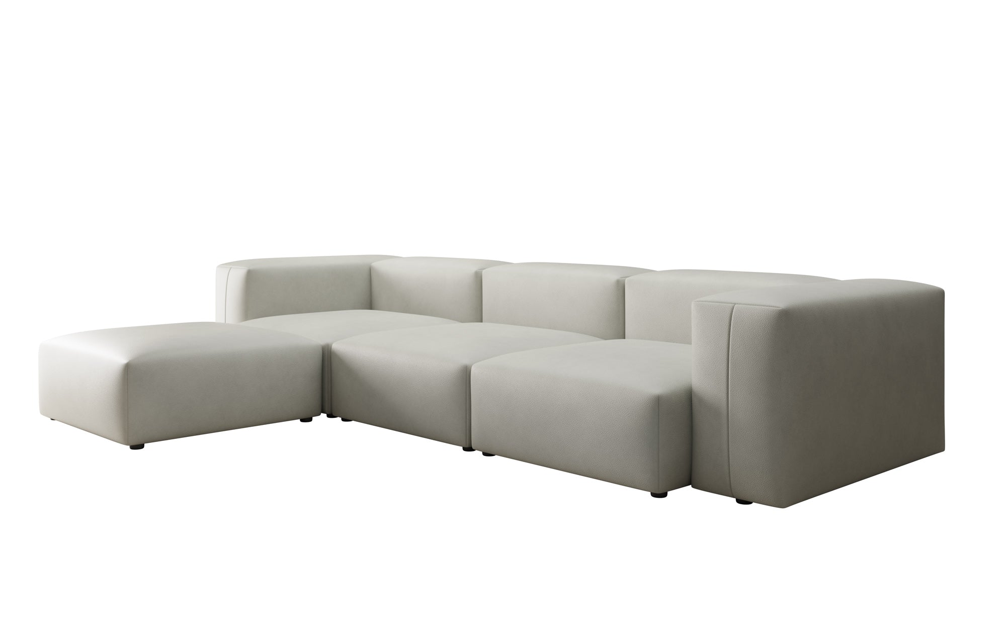 Designer Ecksofa Snug in Echtleder