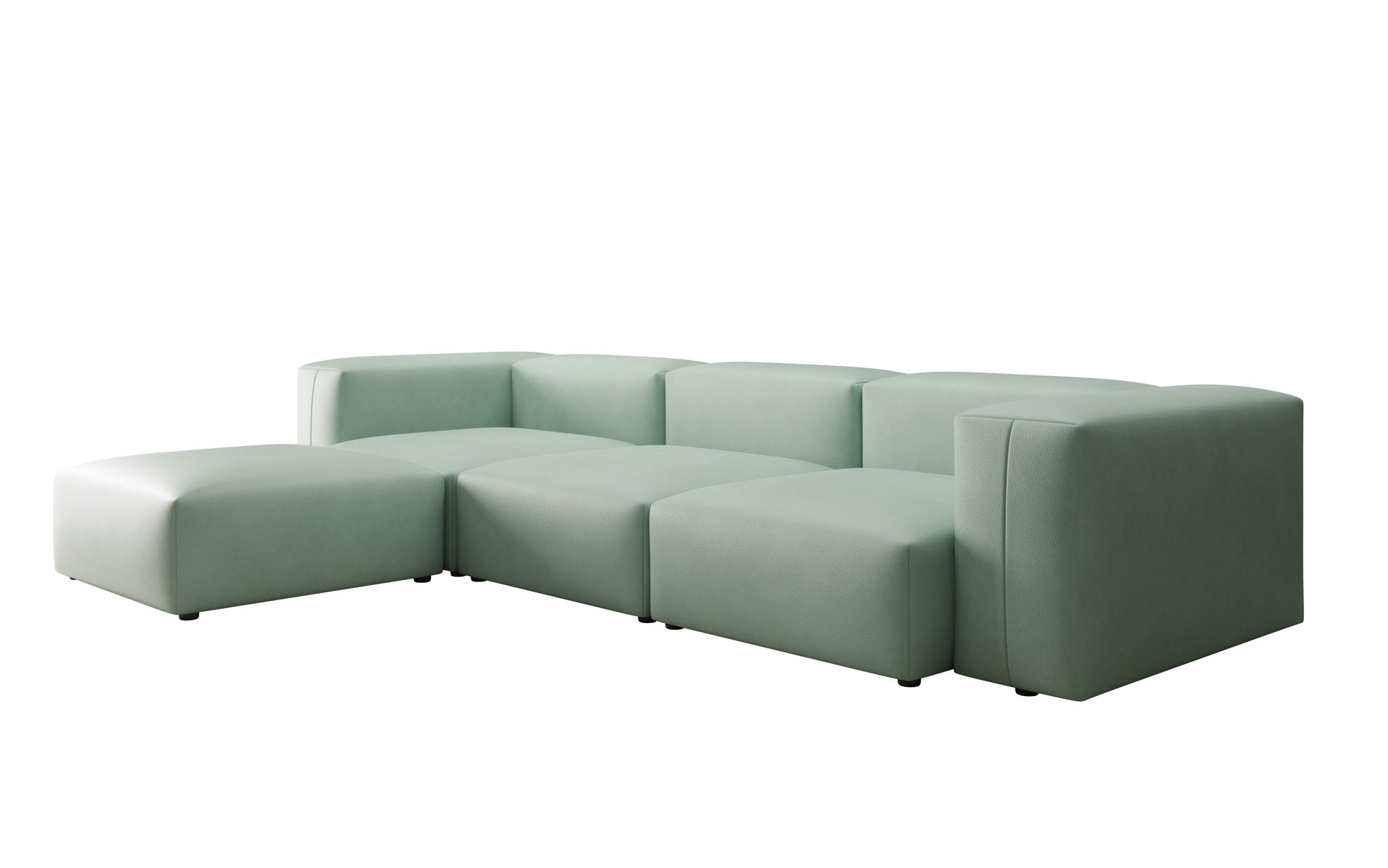 Designer Ecksofa Snug in Echtleder