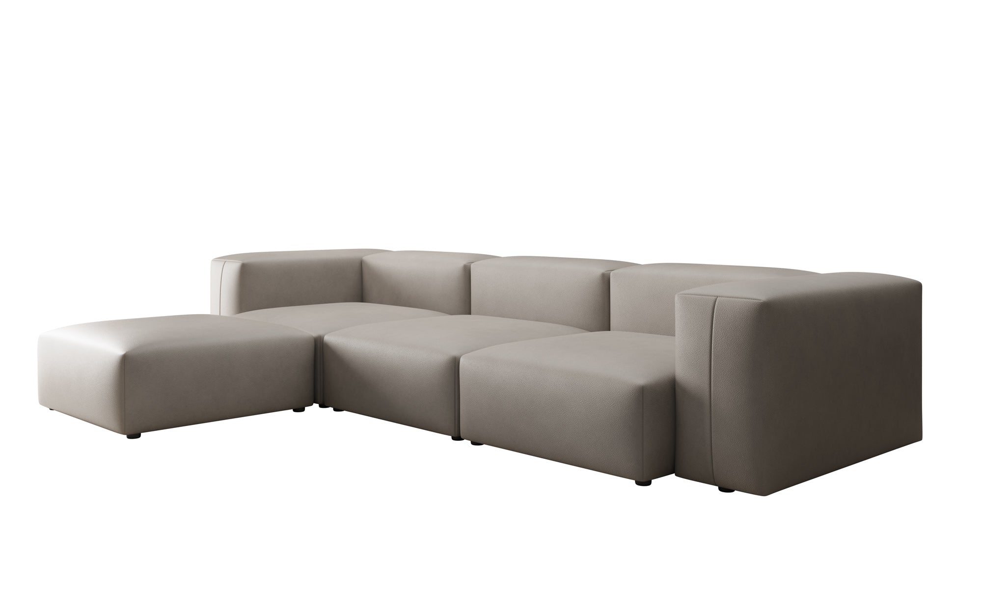 Designer Ecksofa Snug in Echtleder