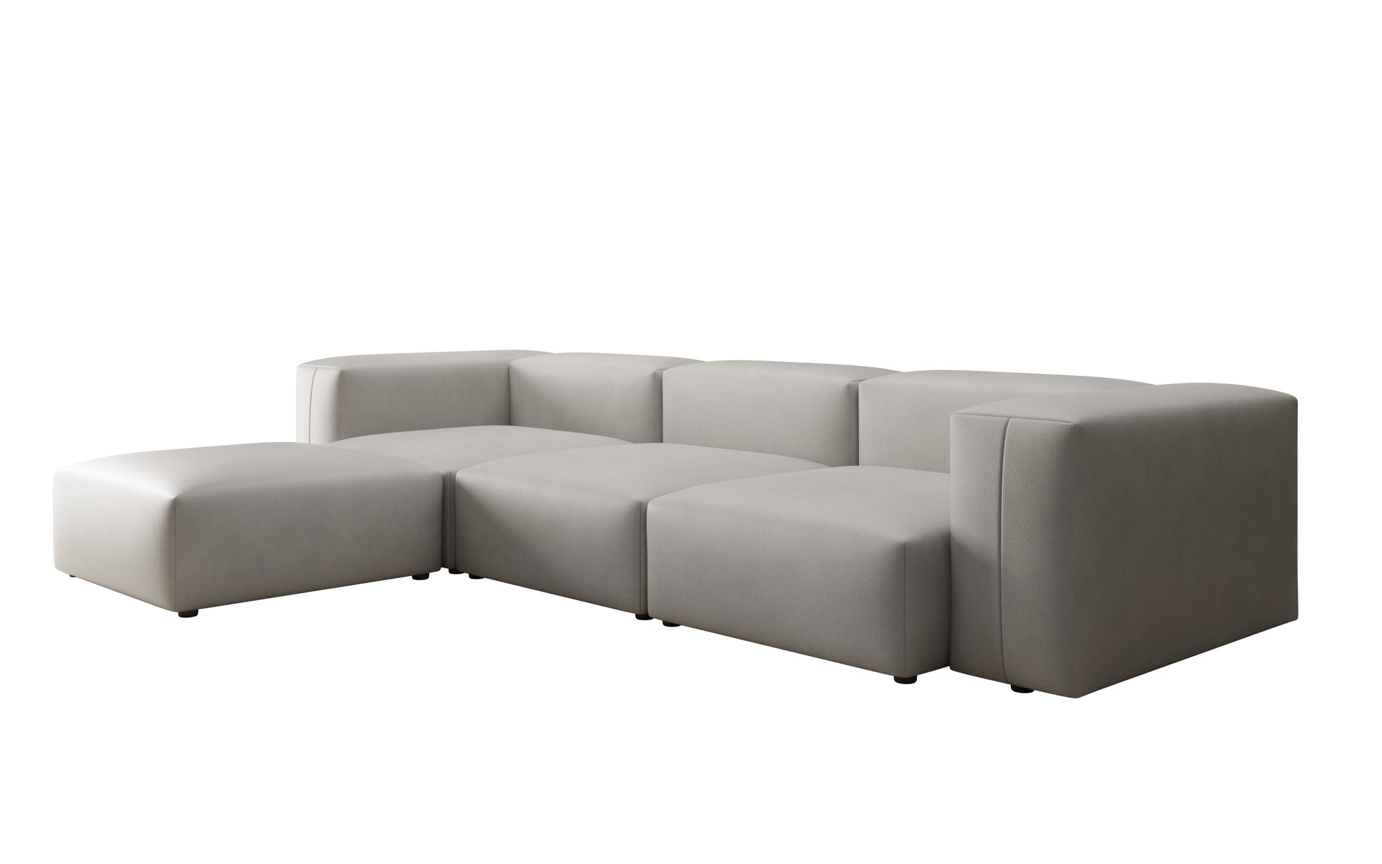 Designer Ecksofa Snug in Echtleder