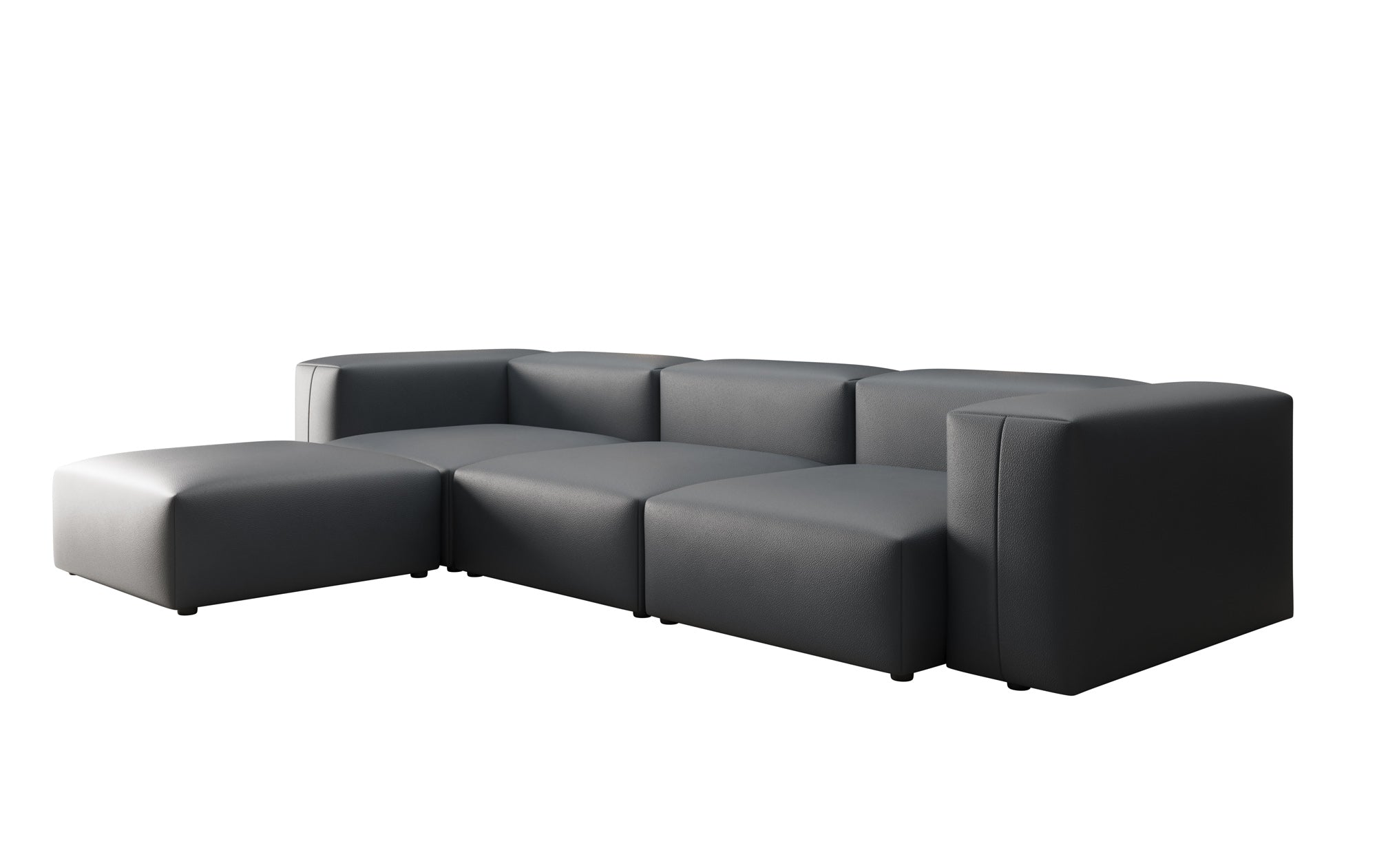 Designer Ecksofa Snug in Echtleder