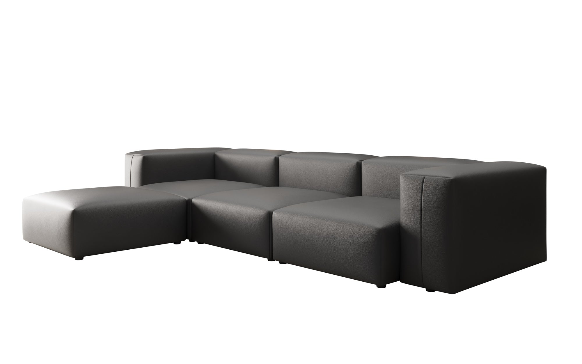 Designer Ecksofa Snug in Echtleder