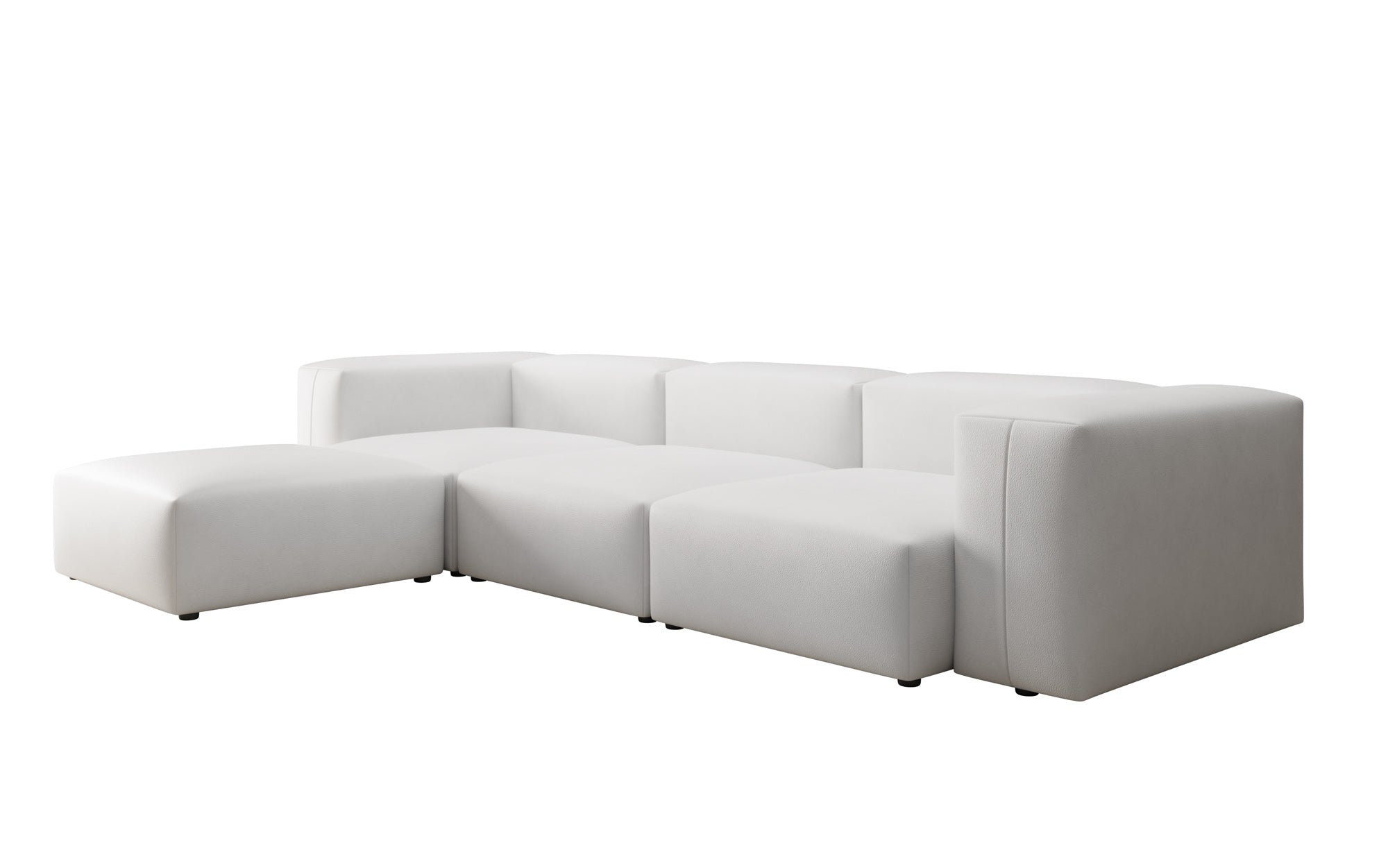 Designer Ecksofa Snug in Echtleder